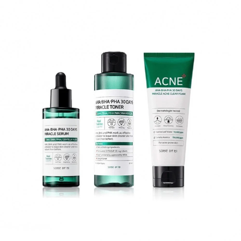 مجموعة السفر المعجزة للعناية بالبشرة من سوم باي مي – Some by Me Skincare Miracle Travel Kit