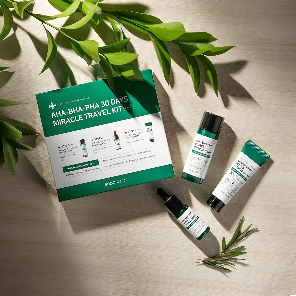 مجموعة السفر المعجزة للعناية بالبشرة من سوم باي مي – Some by Me Skincare Miracle Travel Kit