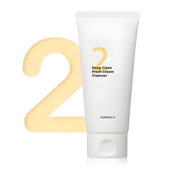 numbuzin No.2 Deep Clean Fresh Cream Cleanser نامبوزن رقم 2 منظف عميق وغسول الوجه