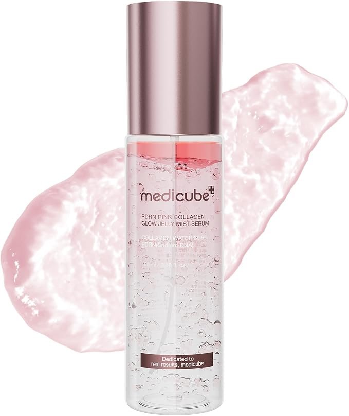 Medicube PDRN Pink Jelly Serum Mist, Spray Serum, Mist Lotion, Moisturizing Mist, Moisturizing Serum, Essence Mist, Dual-Layer, Lotion, Sensitive Skin, Dry Skin, Elastic, Pores, Texture