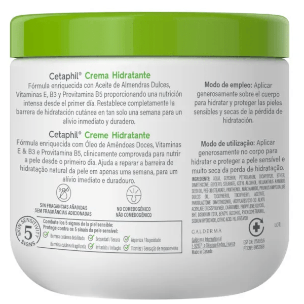 CETAPHIL CRÈME HYDRATANTE 450 g