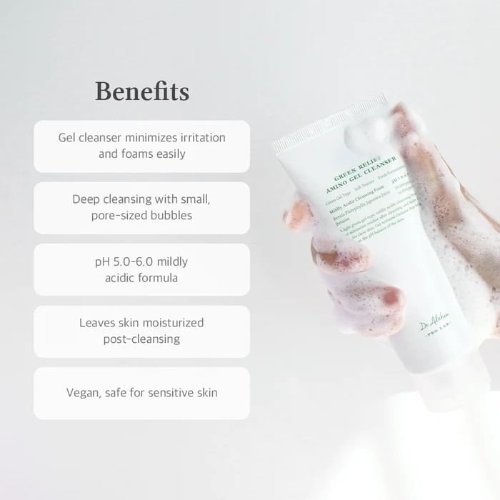 Dr.Althea Green Relief Amino Gel Cleanser غسول جل لتنظيف عميق وتهدئة البشرة من دكتور ألثيا