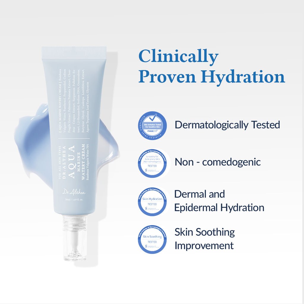 Dr.Althea – Aqua Marine Watery Cream 50 ml كريم مائي نباتي للترطيب العميق وتهدئة البشرة