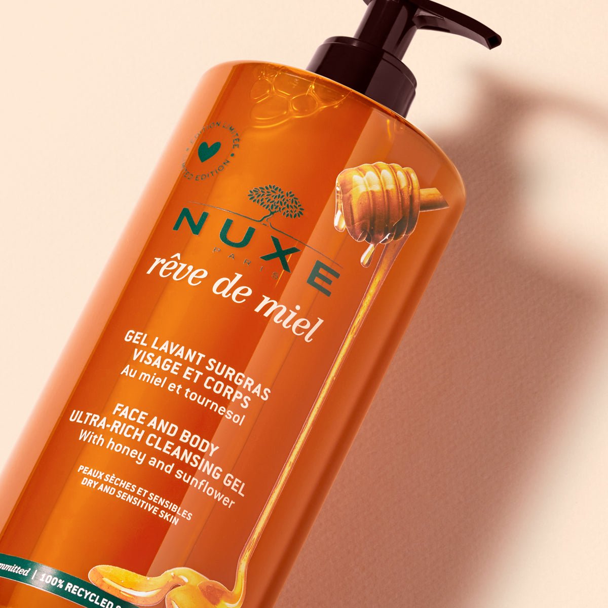 Nuxe Gel Lavant Surgras visage et corps 750 ml