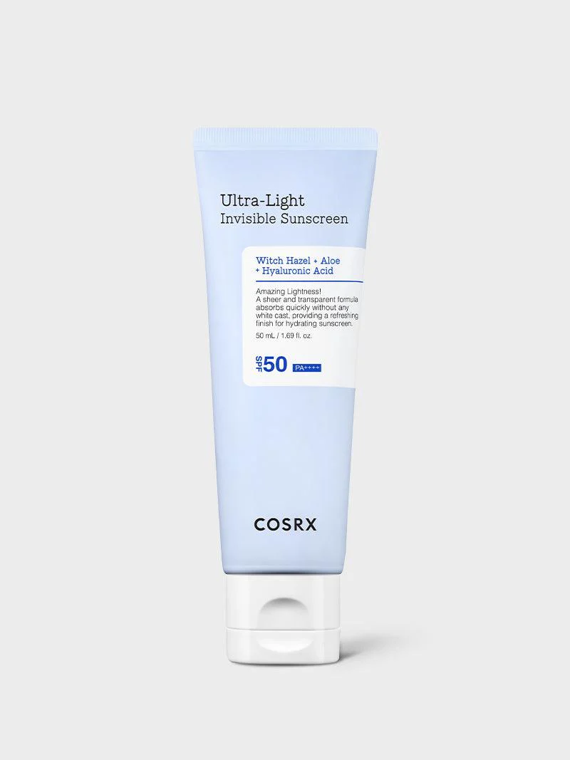 ++++COSRX Ultra-Light Invisible Sunscreen SPF50 PA واقي شمسي خفيف بعامل حماية من الشمس SPF50 PA