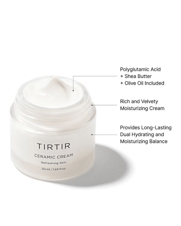 TIRTIR CERAMIC CREAM REFRESHING SKIN – 50ML | ترتر كريم مرطب و منعش للبشرة – 50 مل