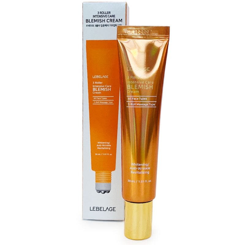 Lebelage 3 Roller Intensive Care Blemish Cream – 30mlً  كريم إزالة الشوائب – 30 مل