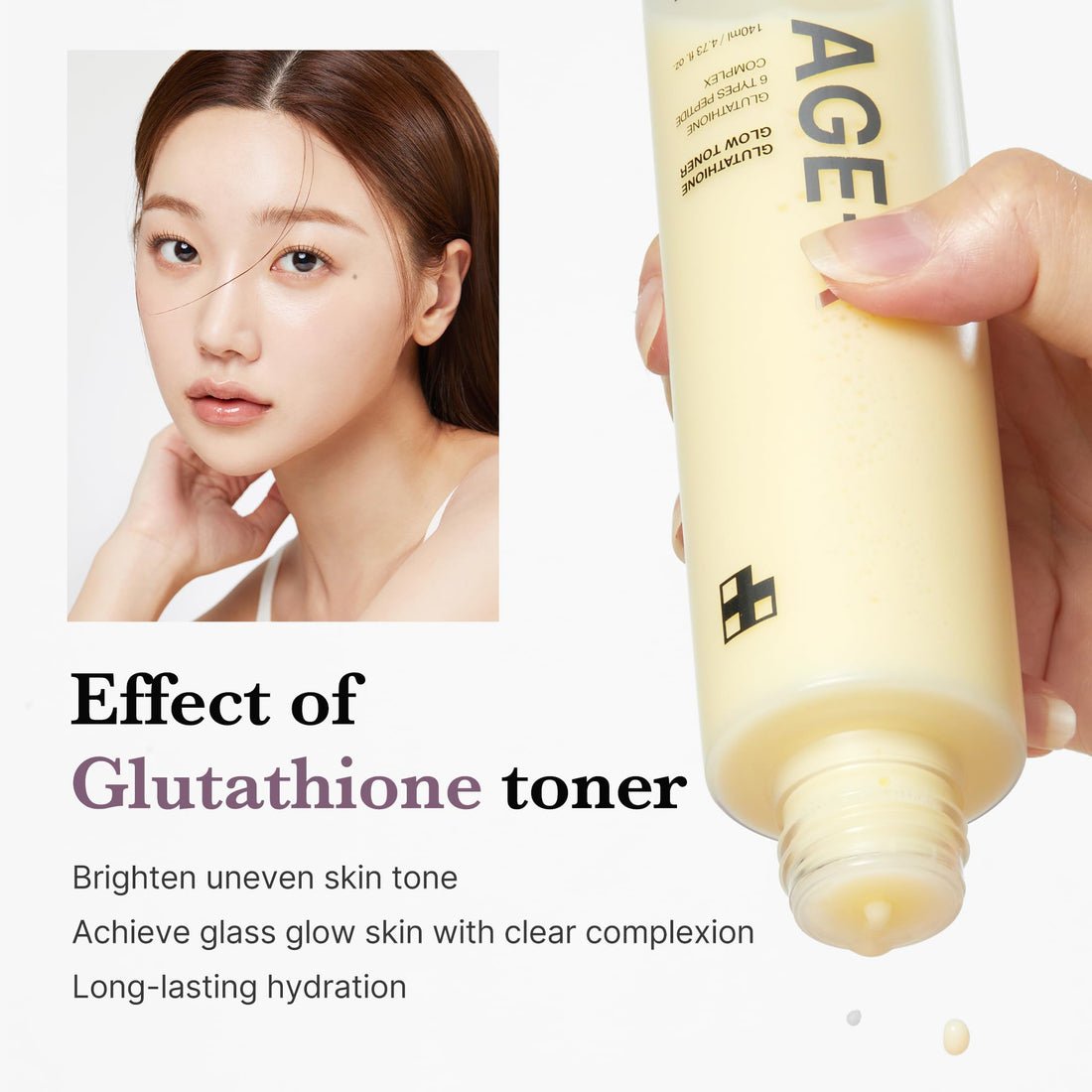 MEDICUBE AGE-R GLUTATHIONE GLOW TONER 140ML ميديكوب AGE-R الجلوتاثيون توهج الحبر 140 مل
