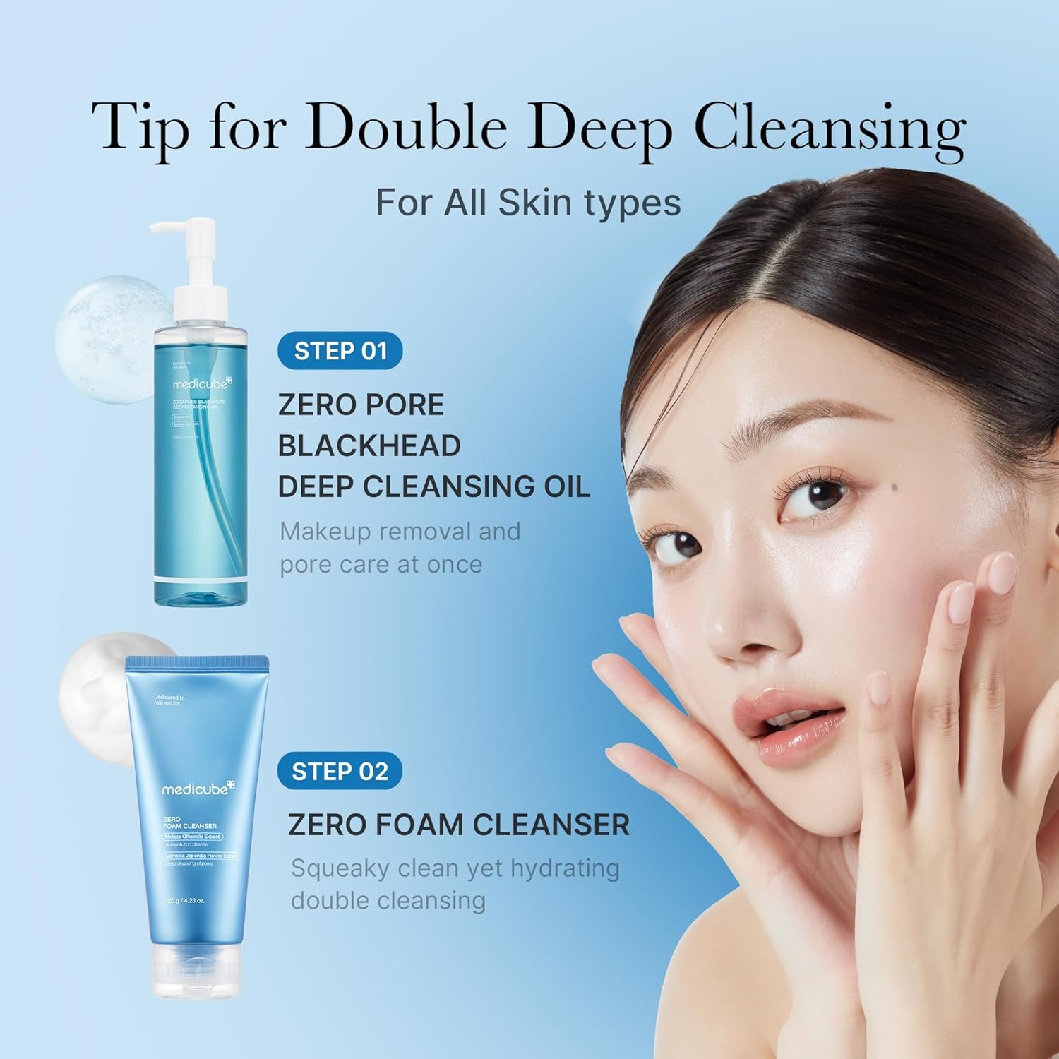Medicube Zero Pore Blackhead Deep Cleansing Oil 205 ml  غسول زيتي لتنظيف عميق للرؤوس السوداء