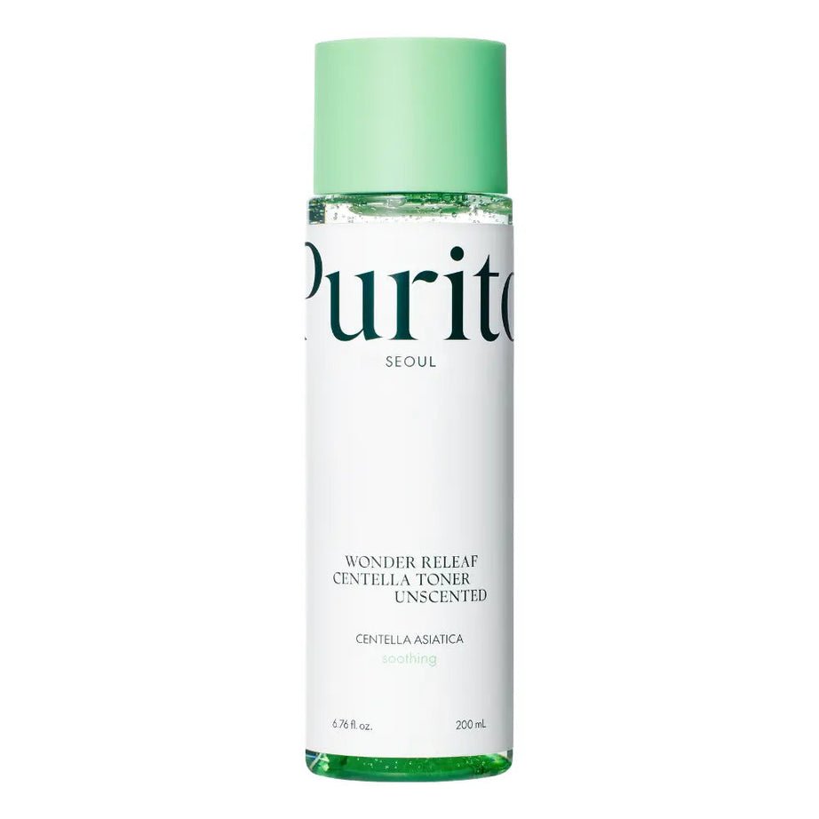 PURITO WONDER RELIEF CENTELLA TONER UNSCENTED 200ML – تونر وندر ريليف بالسينتيلا غير معطر 200 مل