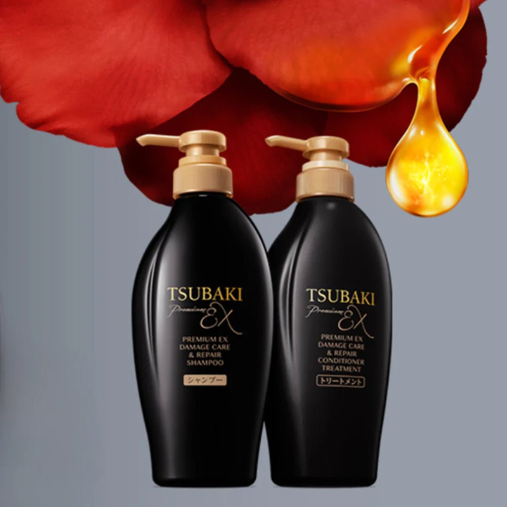 Shiseido Tsubaki Premium EX Damage Care & Repair Shampoo + Conditioner 450ml + 450ml