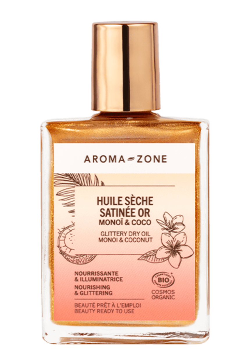 Aroma-Zone Huile sèche Satinée Or الزيت الجاف العضوي الذهبي من أروما زون