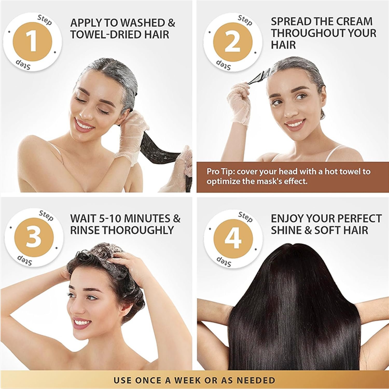 Karseell Collagen Hair Treatment Mask with for Intense Hydration and Repair 500ml ماسك الشعر من كارسيل بالكولاجين 500 مل