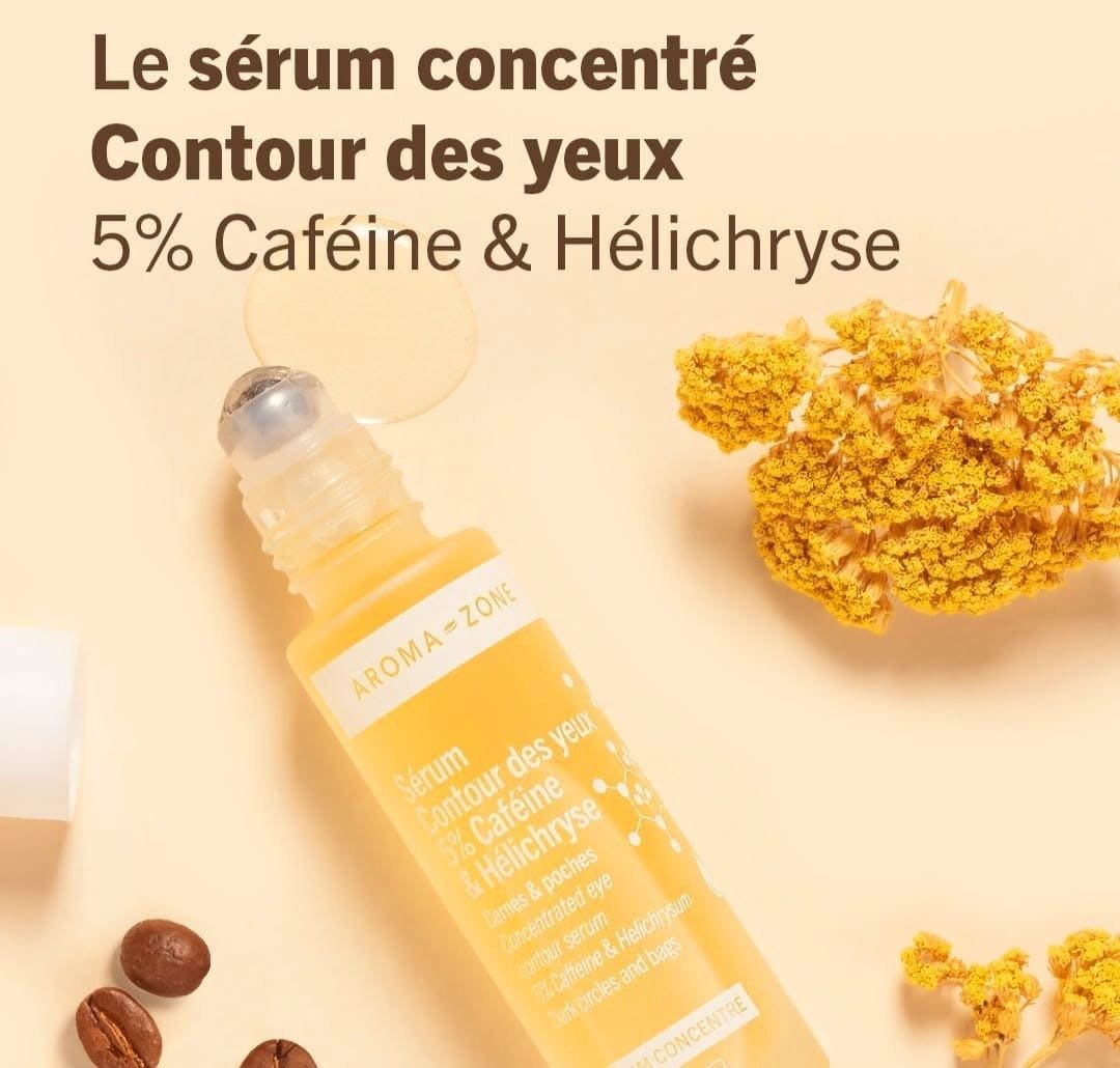 Arome-Zone Sérum concentré Contour des yeux 5% Caféine  سيروم مركز لمحيط العين بالكافيين 5% من أروما زون