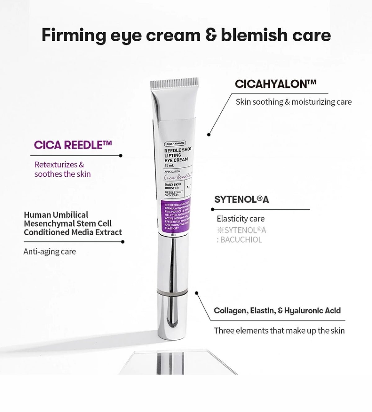 VT Cosmetics – Reedle Shot Lifting Eye cream 15ml – كريم عيون ريدل شوت من في تي كوزمتكس 15مل