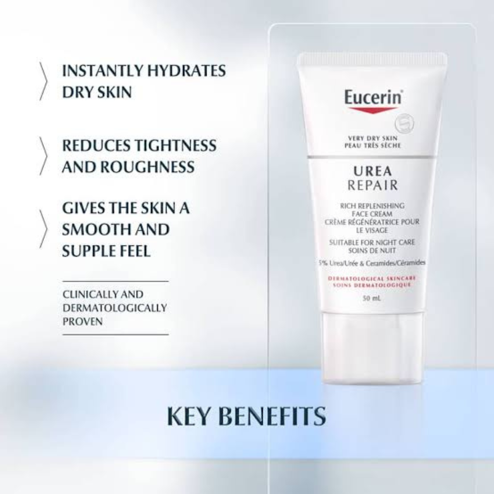 Eucerin Urea Repair Face Cream 50 ml كريم يوريا ريبير للوجه من أوسيرين 50 مل