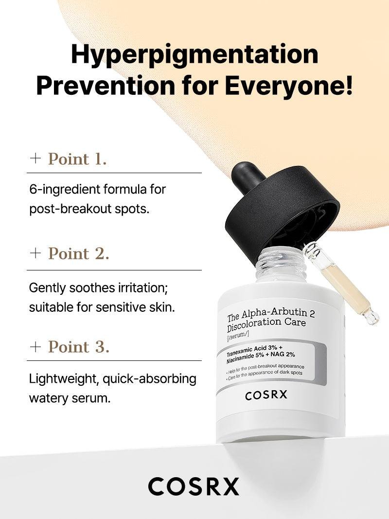 Cosrx The Alpha-Arbutin 2 Discoloration Care Serum 50 ml مصل العناية بالبقع الداكنة ألفا أربوتين 2 من كوسركس 50 مل