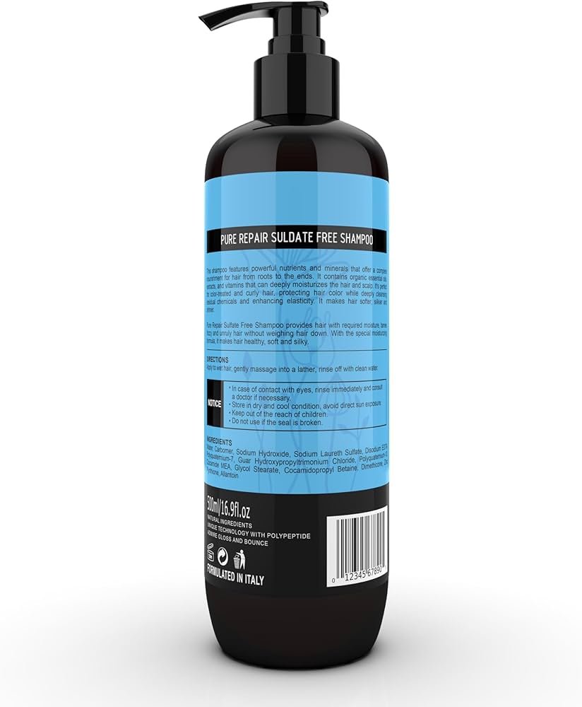 Delofil Argan Oil Protein Magic Complex pure repair Shampoo 500ml شامبو ديلوفيل أرجان أويل بروتين ماجيك كومبلكس لإصلاح الشعر بيور ريبير 500 مل