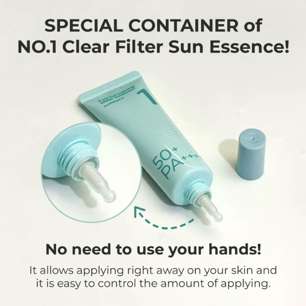 NUMBUZIN – No.1 Clear Filter Sun Essence (SPF50+/PA++++) 50ml  واقي شمس كيميائي من نمبوزين