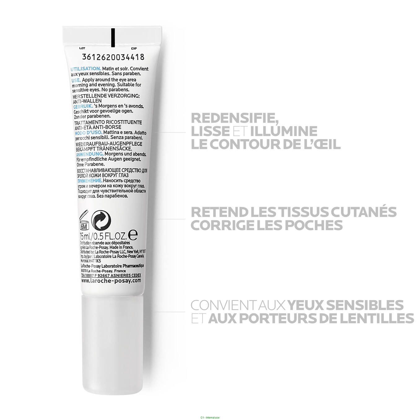 La Roche Posay SUBSTIANE YEUX 15 ML كريم محيط العين من لاروش بوزاي