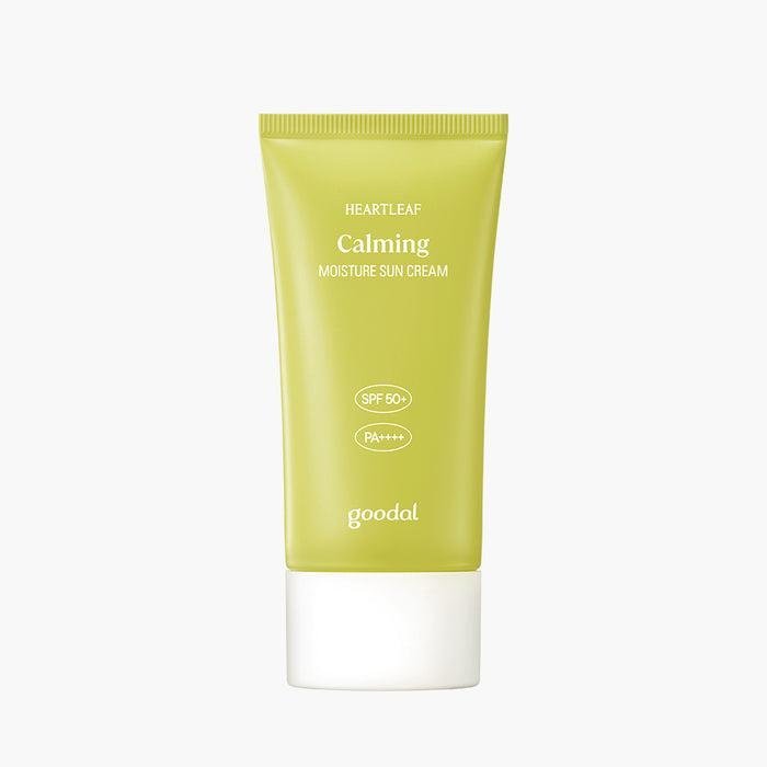 goodal heartleaf calming moisture sun cream50ml كريم الشمس المرطب والمهدئ من جودال 50 مل