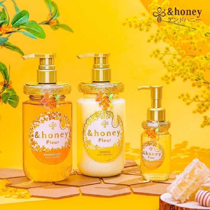 &HONEY FLEUR KINMOKUSEI & MIMOSA MOIST HAIR OIL