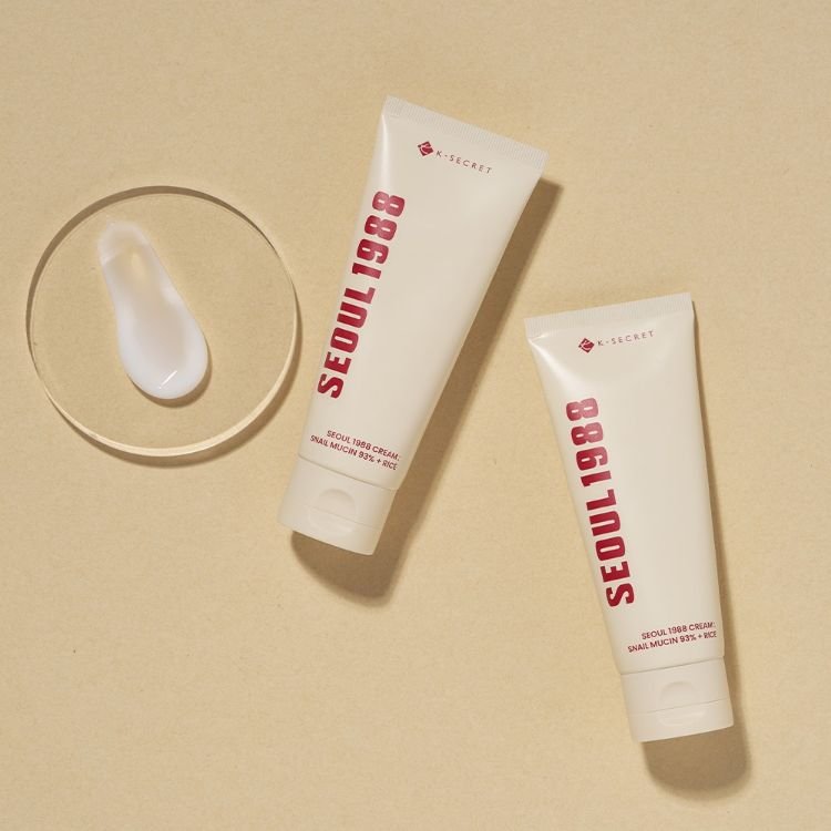 KSECRET SEOUL 1988 Cream : Snail Mucin 93% + Rice 100ml  ك-سيكريت كريم سيول 1988: مخاط الحلزون 93% + الأرز 100 مل