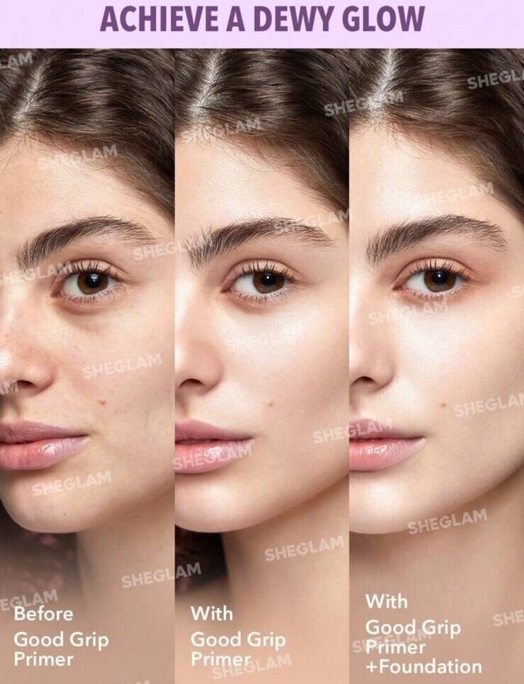 SHEGLAM Good Grip Hydrating Primer-Blueberry+AHA برايمر شيجلام بمستخلص التوت لموازنة زيوت البشرة و تضييق المسام