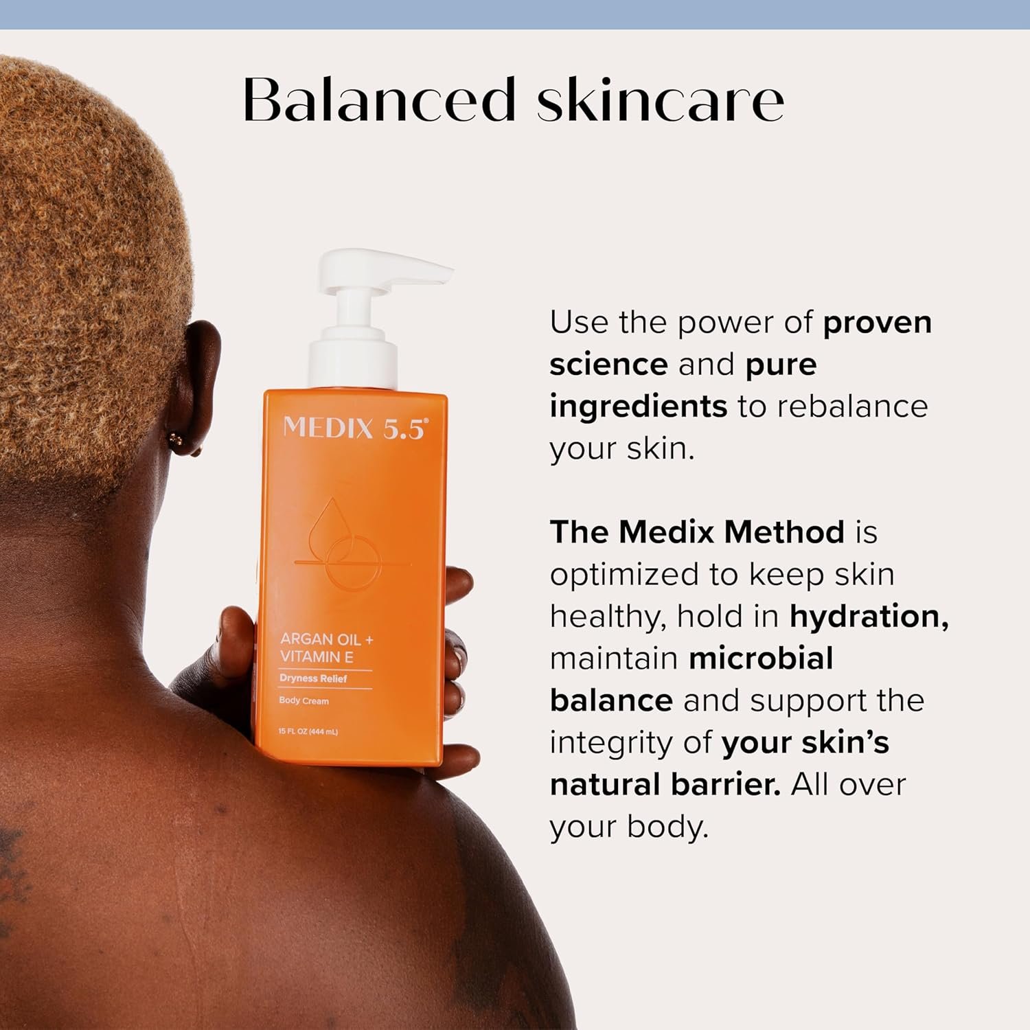 Medix 5.5 Argan Oil Cream + Vitamin E Anti Aging Skin Care Moisturizer Body Cream | Firming Body Lotion Reduces Look Of Wrinkles, Cellulite, Crepey Skin, & Uneven Skin Tone For Women & Men, 15 Fl Oz
