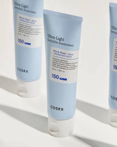 ++++COSRX Ultra-Light Invisible Sunscreen SPF50 PA واقي شمسي خفيف بعامل حماية من الشمس SPF50 PA