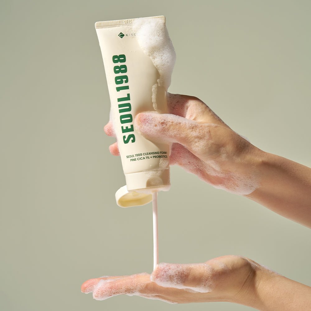 K-SECRET Cleansing Foam, Seoul 1988, Pine Cica 1%, Probiotics, 150ml رغوة التنظيف العميق بالسيكا من كيه سيكريت 150 مل