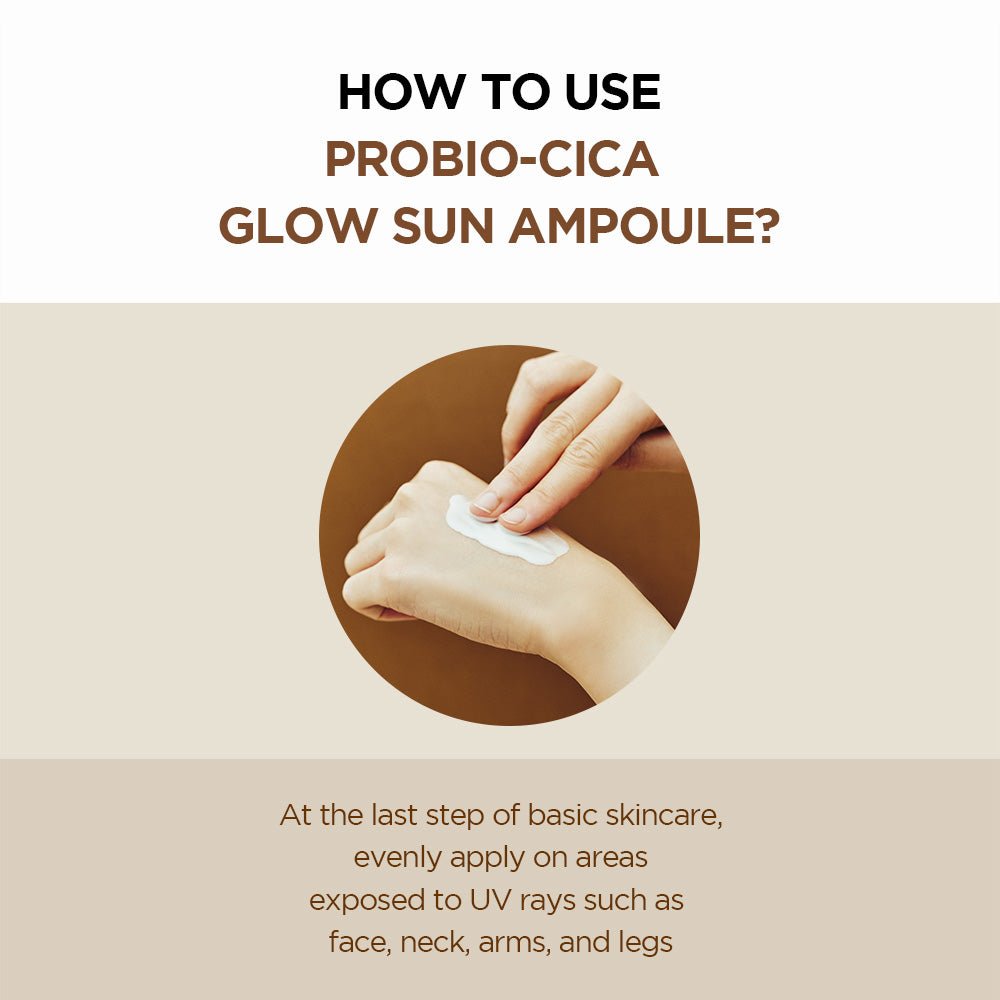 أمبولة بمستخلص السنتيلا و السيكا للحماية من الشمس SKIN1004 Ampoule Solaire Probio-Cica Glow Madagascar Centella 50ml