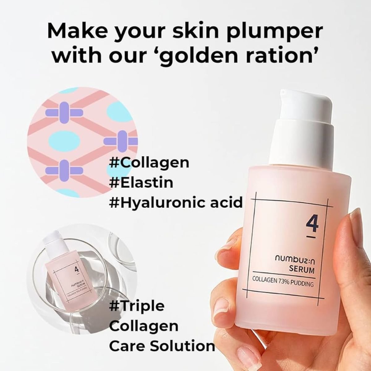 numbuzin No.4 Collagen 73% Pudding Serum سيروم الكولاجين 73% لشد البشرة من نيمبوزين