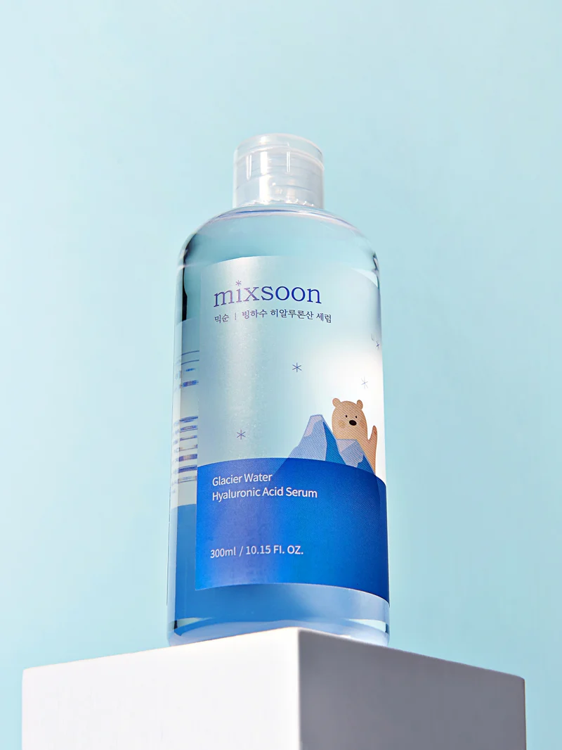 Mixsoon Glacier Water Hyaluronic Acid Serum ميكسون الجليدي المائي مصل حمض الهيالورونيك لتهدئة البشرة وترطيبها