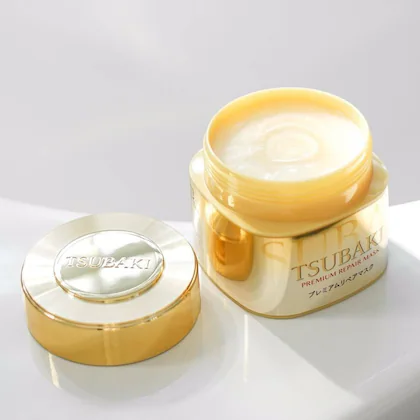 SHISEIDO Tsubaki Premium Repair Hair Mask 180g ماسك تسوباكي الفاخر لتصليح الشعر من شيسيدو – 180 جم