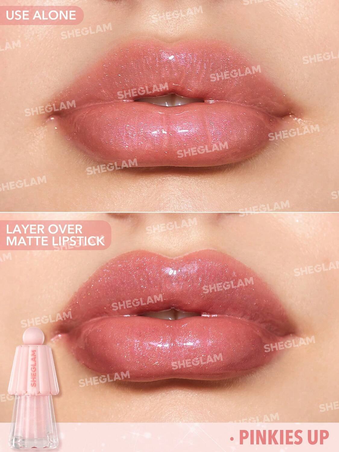 SHEGLAM JELLY WOW HYDRATING LIP OIL 5G شيجلام زيت مرطب للشفاه مع غليتر