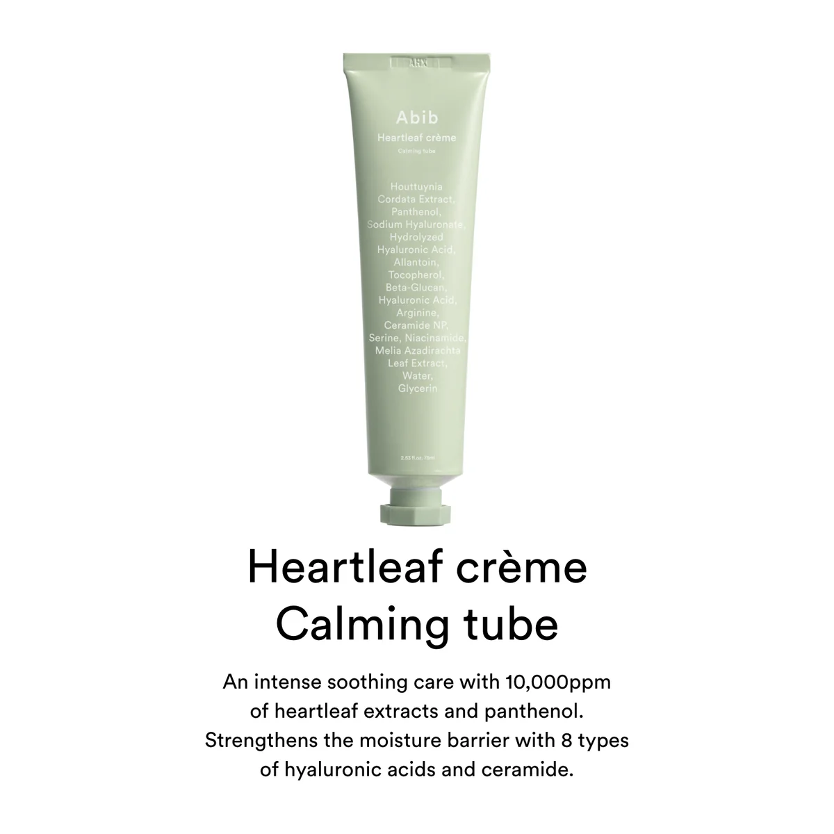 ABIB Heartleaf cream Calming tube 75ML