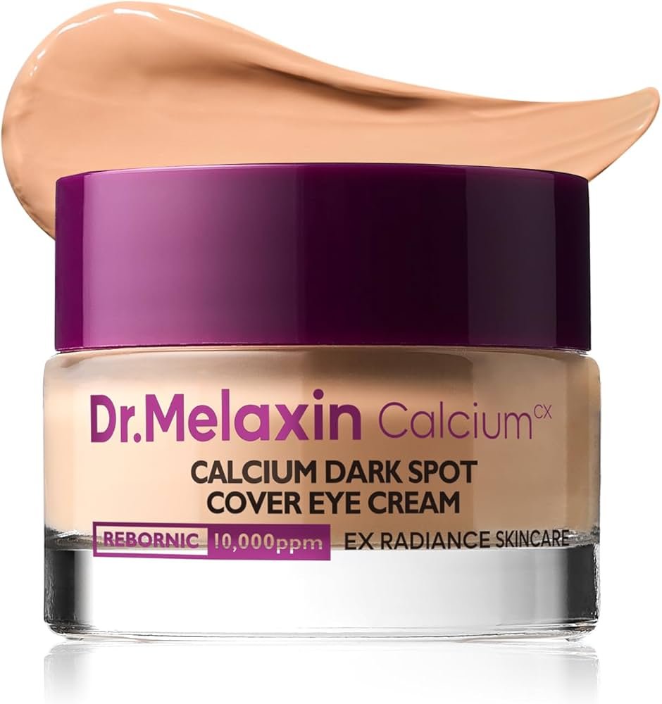 Dr.Melaxin Calcium Dark Spot Eye Cream 15g – Niacinamide & Calcium Gluconate Eye Cream for Dark Circles, Under Eye Bags & Sagging | Hydrolyzed Elastin EX Volume Firming | Korean Eye Cream