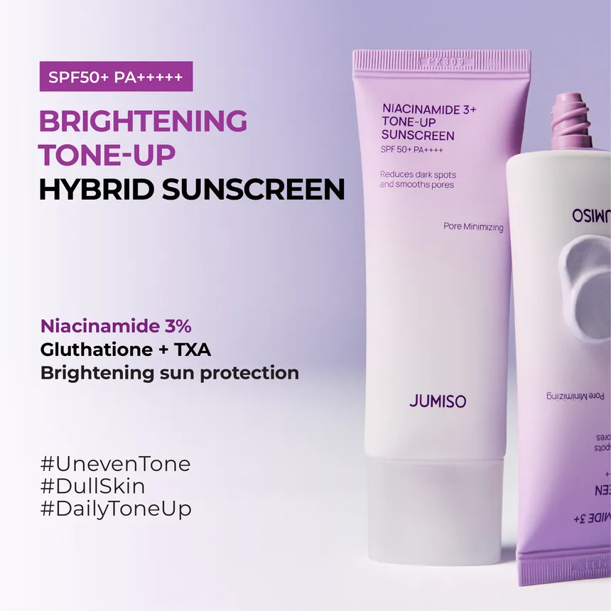 JUMISO – Niacinamide 3+ Tone-Up Sunscreen – Crème solaire