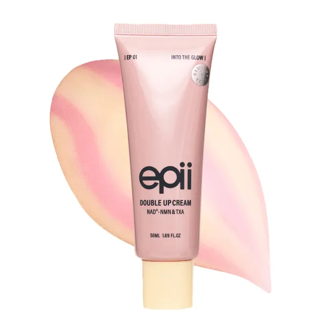 epii Double Up Cream – Firming Face Moisturizer for Aging Skin with NAD+ NMN TXA Niacinamide & 15% Squalane – Korean Skincare Face Cream for Dark Spots Uneven Tone Dull & Sensitive Skin 50mL