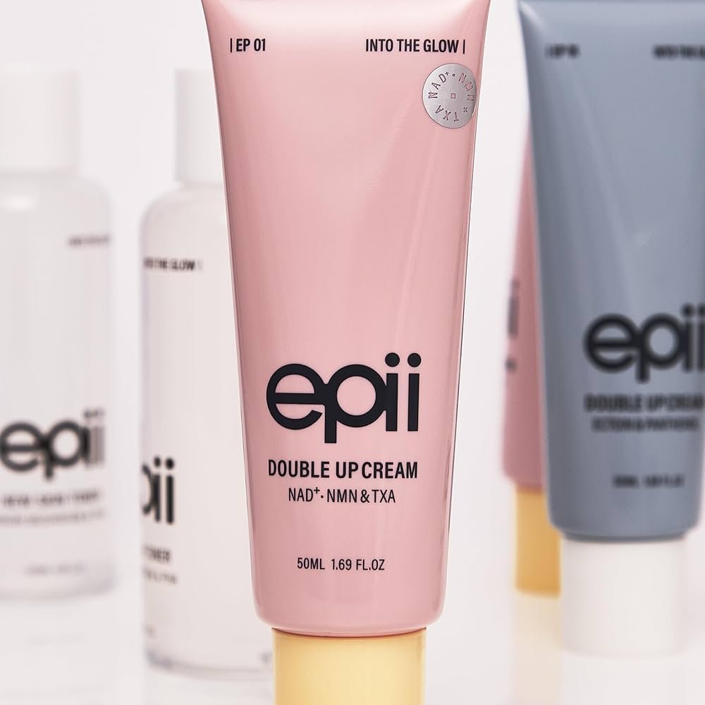 epii Double Up Cream – Firming Face Moisturizer for Aging Skin with NAD+ NMN TXA Niacinamide & 15% Squalane – Korean Skincare Face Cream for Dark Spots Uneven Tone Dull & Sensitive Skin 50mL