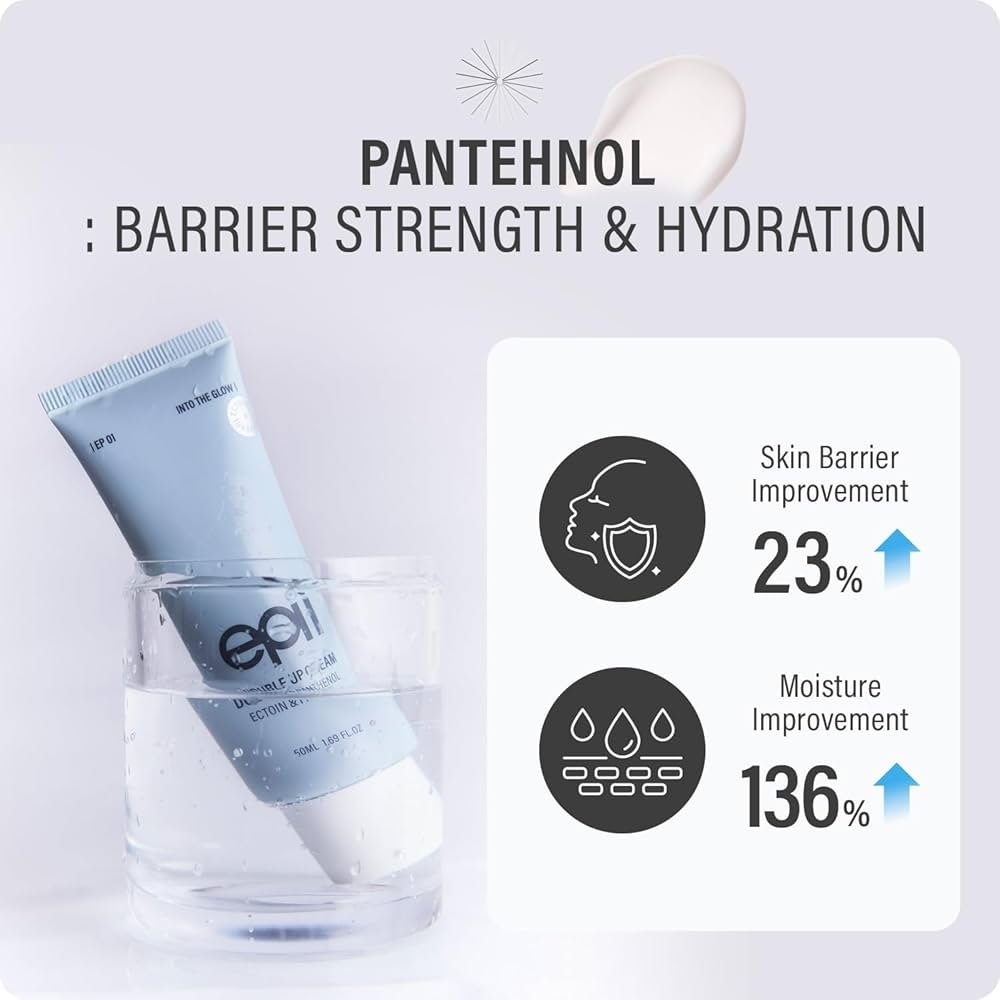 epii Double Up Cream – Ectoin Face Moisturizer with Panthenol & 15% Squalane – Korean Skincare Soothing Barrier Repair Cream for Sensitive Skin Dry Skin Redness & Daily Hydration 50mL