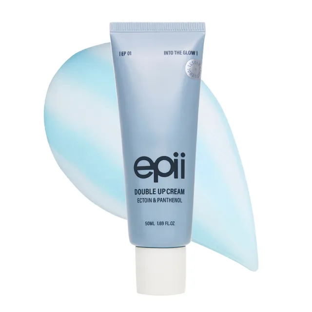 epii Double Up Cream – Ectoin Face Moisturizer with Panthenol & 15% Squalane – Korean Skincare Soothing Barrier Repair Cream for Sensitive Skin Dry Skin Redness & Daily Hydration 50mL