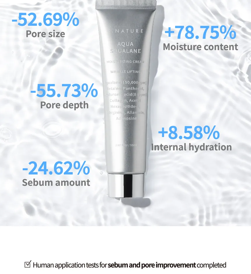 S.NATURE Aqua Squalane Moisturizing Cream 60ml Special Set