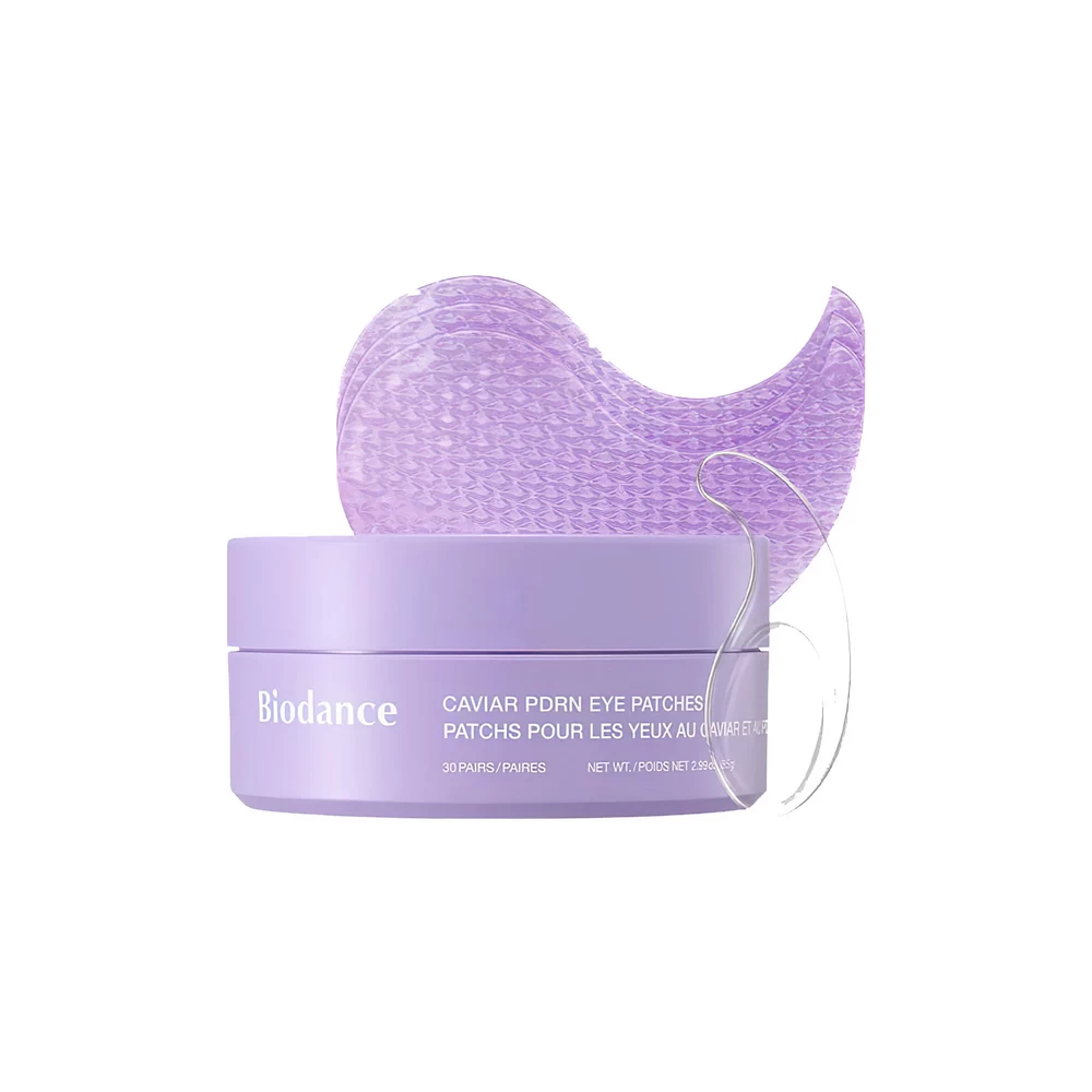 BIODANCE Caviar PDRN Eye Patches, Nourishing Under Eye Patches for Dark Circles, Depuffing Eye Mask for Puffy & Tired Eyes, Travel Essentials & Self Care Gifts for Women, Korean Skin Care (60 Count)