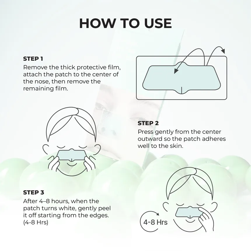 JUMISO Overnight Zero Pore Nose Patch  لاصقات ليلية
