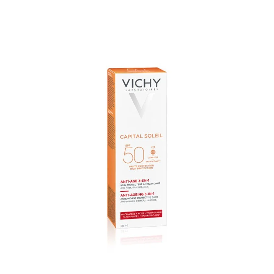 VICHY  CAPITAL SOLEIL SOIN ANTI-ÂGE 3-EN-1 SPF 50+