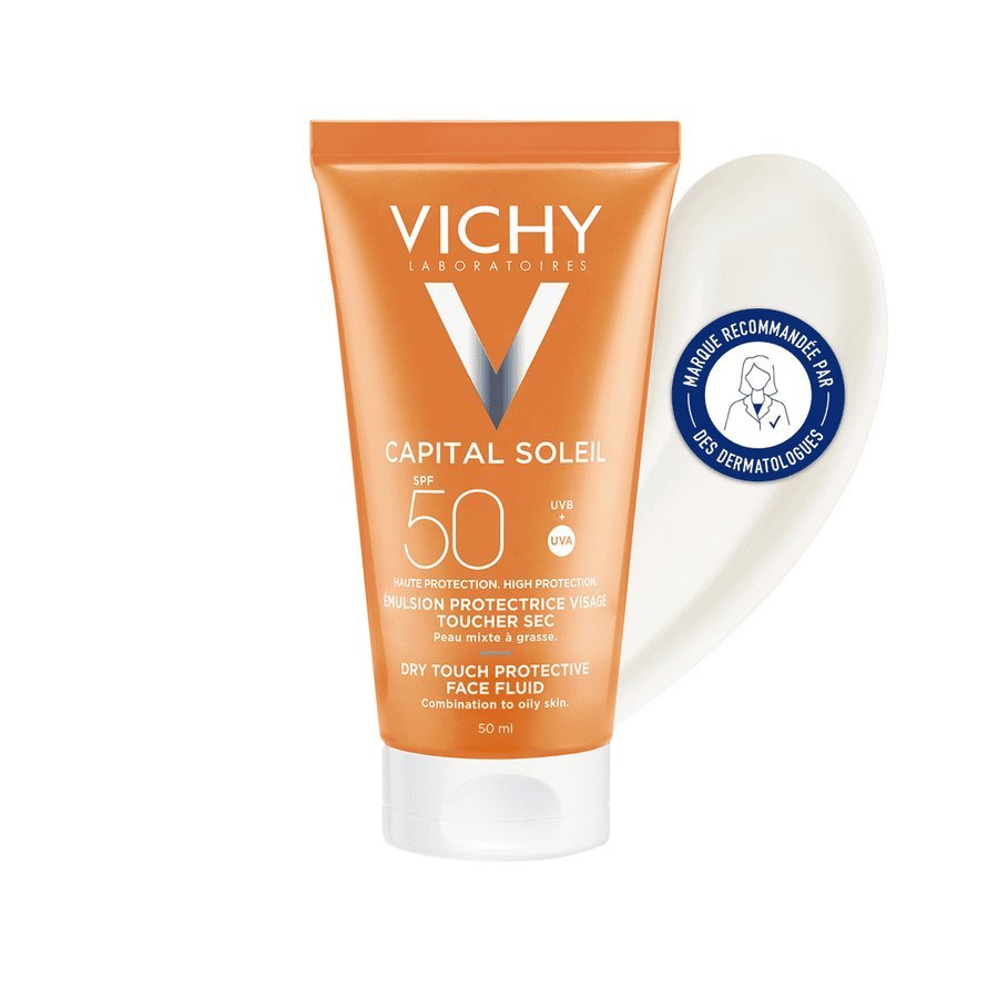 VICHY CAPITAL SOLEIL FLUIDE VISAGE TOUCHER SEC SPF 50+