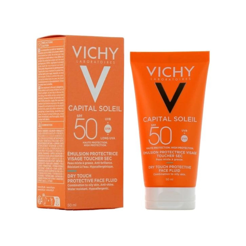 VICHY CAPITAL SOLEIL FLUIDE VISAGE TOUCHER SEC SPF 50+