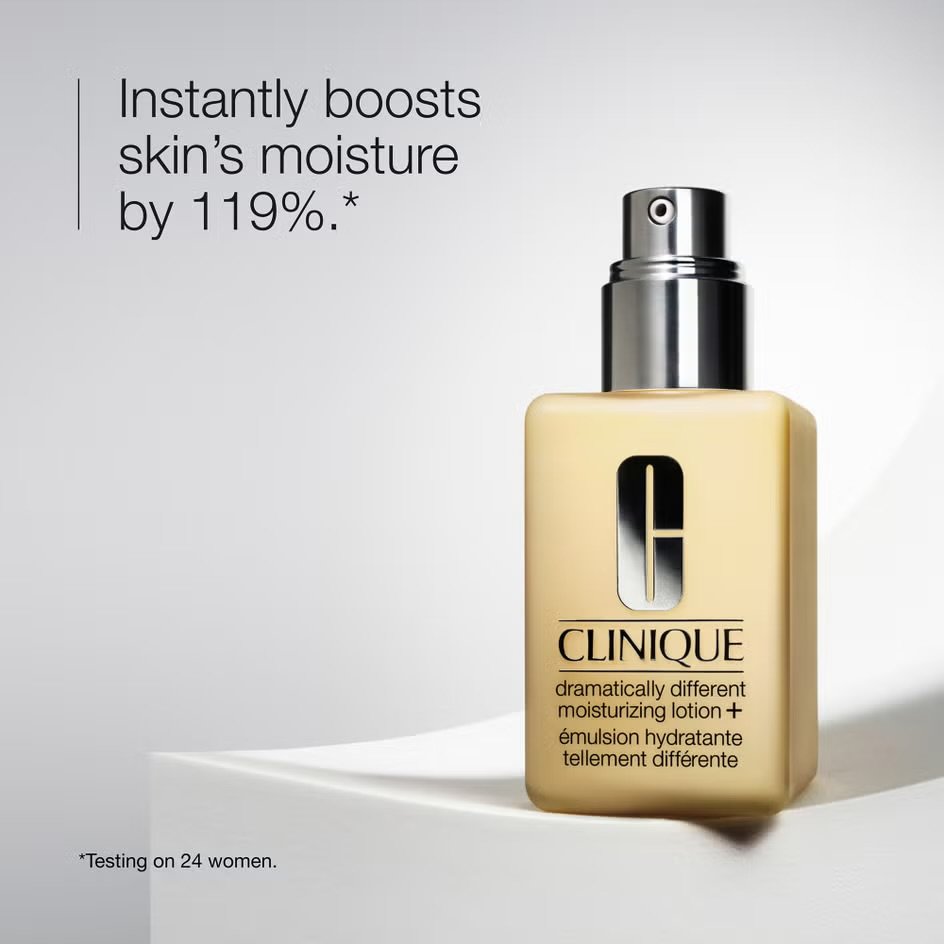CLINIQUE DRAMATICALLY DIFFERENT MOISTURIZING LOTION+ LOTION HYDRATANTE – BOUTEILLE DE 125ML AVEC UNE POMPE